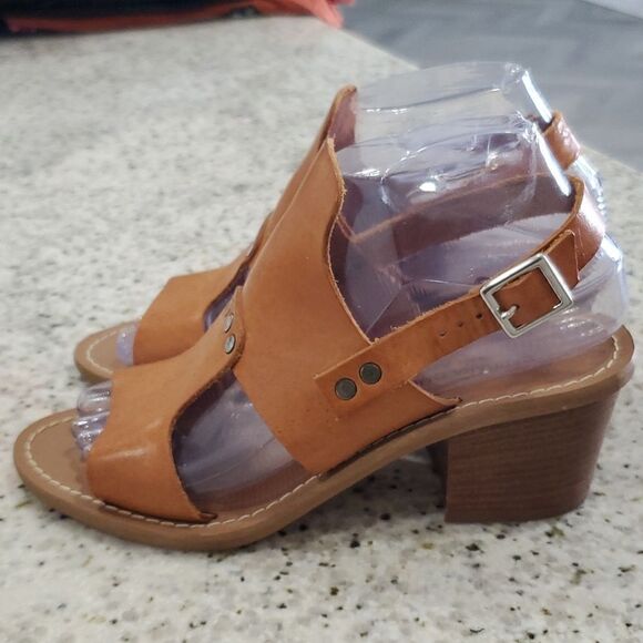 Barbara Barbieri Cognac Leather Heels Sz 6 - Picture 4 of 7